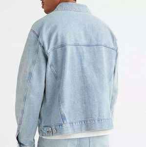 Veste en jean tendance pour homme, vêtements pour homme sur mesure, veste élégante avec impression, veste coupe-vent - Product Image 4