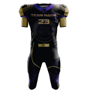 Ensemble d'uniformes de football américain pour hommes, maillot léger, pantalon, vêtements de sport pour l'entraînement et les matchs - Product Image 1