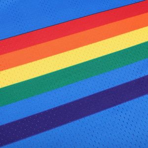 Camiseta deportiva atlética de poliéster 100% para hombre, baloncesto, fútbol americano, uniformes de equipo de rendimiento en blanco, pantalones cortos de malla estampados - Product Image 5