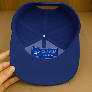 Gorra de béisbol Logotipo personalizado + Colores 6 paneles Algodón impermeable Toda la tela Ajustable con logotipo tejido de goma VN - Product Image 2