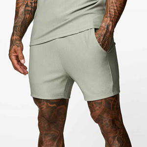 Pantalones Cortos Deportivos Casuales de Alta Calidad Personalizados 2024, Pantalones Cortos Deportivos de Color Sólido para Hombre, de Algodón Transpirable de Secado Rápido para Correr y Hacer Ejercicio - Product Image 1