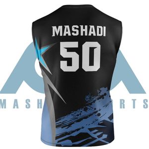 Nouveaux uniformes de football 7v7 sans manches de compression pour hommes personnalisés n'importe quel design dans les uniformes de football drapeau sublimation de haute qualité - Product Image 2