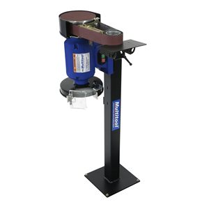 Meuleuse à bande électrique industrielle 1 CV avec support inclinable et kit de démarrage avec repose-outil - Product Image 4