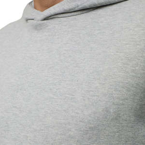 Pull à capuche pour hommes avec logo brodé personnalisé, sweat-shirt surdimensionné en molleton de coton confortable teint en couleur unie pour la promotion de la marque - Product Image 3