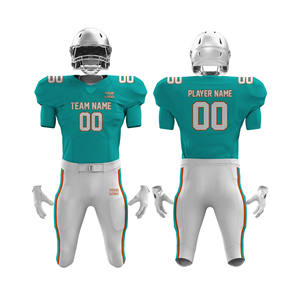 New <b>High</b> Quality American Football Jerseys Customized Designs Heat-Transfer <b>Printing</b> Breathable Short Sleeve 100% Polyester - Product Image 1