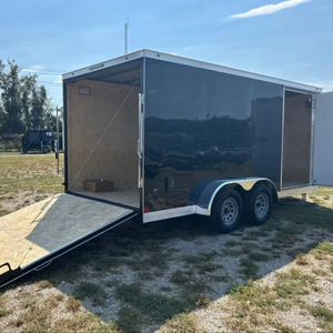 จัดส่งฟรี6X12 7000lb gvwr รถเทรลเลอร์บรรทุกสินค้าสำหรับผู้รับเหมาและรถขนย้ายที่ต้องการความปลอดภัยกะทัดรัดแข็งแรงและง่ายต่อการพ่วง - Product Image 1