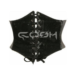 Ceinture Corset Gothique à Lacets pour Affiner la Taille |   Fabricant de Corsets en Velours pour Femmes en Gros - Product Image 1