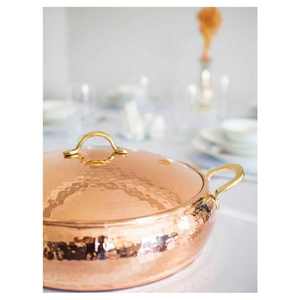 Olla de cobre ecológica de alta calidad más vendida, juego de platos para servir calientes de la India, utensilios seguros para uso en la cocina - Product Image 2