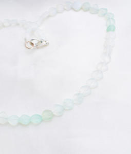 Cuentas Cuadradas Lisas de Ópalo Azul Natural para la Elaboración de Joyería Fina, Collar de Piedras Preciosas - Product Image 3