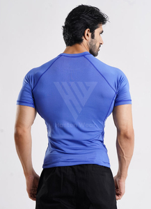 เสื้อยืดสำหรับยิมทรงโอเวอร์ไซส์ของผู้ชายเสื้อยืดสำหรับออกกำลังกายกลางแจ้งแบบลำลองระบายอากาศได้ - Product Image 5