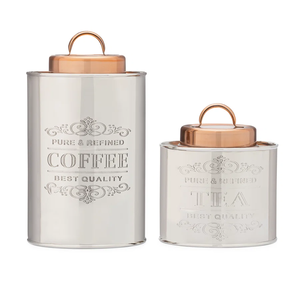 Boîte à couvercle en bois de café en acier inoxydable avec design imprimé de qualité supérieure disponible boîtes de couleur personnalisées pour boîte de conserve à café - Product Image 5