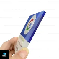 Individualisierte LOGO RFID NFC Acryl Wasserdichte Tischaufkleber Menü-Tags mit QR-Code und NTAG215-Chips
