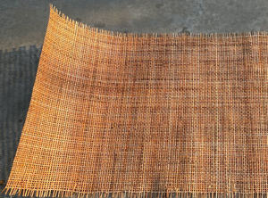 Grande remise sur la radio brune naturelle/canne à sangle tissée en rotin carré pour la maison-produit agricole - Product Image 4