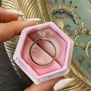 Elegant Lab Grown Diamond Engagement <b>Ring</b> Women's Wedding Fine Jewelry Designer <b>Statement</b> <b>Ring</b> for Bridal Gift Oval Cut - Product Image 2