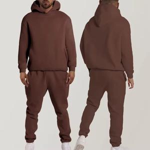 345g Streetwear hiver sueur unisexe Couple sweat ensemble survêtements sweat à capuche blanc survêtements polaire survêtements pour hommes - Product Image 5