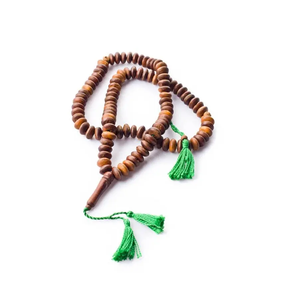 Wood Necklace Mala Beads Pendant Wedding wearing <b>jewelry</b> wood mala with tassel for Customized Size Cheap Price - Product Image 1