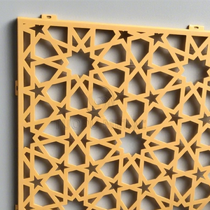 Divisor de habitación de aluminio impermeable moderno decorativo/pared de partición con revestimiento de PVDF ecológico insonorizado - Product Image 6