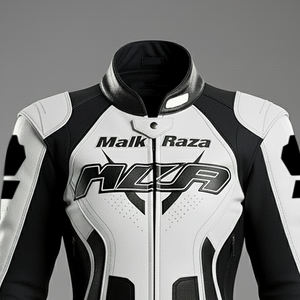 Top tendance Design Vêtements pour femmes Vestes en cuir de moto Fermeture à glissière Vestes en cuir de moto - Product Image 3