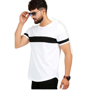 2025 T-shirts décontractés pour hommes 100% coton motif solide en vrac Stock mixte utilisé vêtements balle - Product Image 1