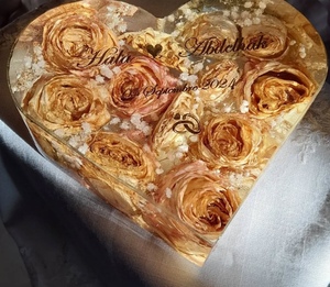 ของขวัญคริสต์มาส2025การ์ดแต่งงานมุสลิมงานฝีมือพร้อมกรอบเรซินและช่องใส่ดอกไม้ดีไซน์ความรักที่ทันสมัย - Product Image 2