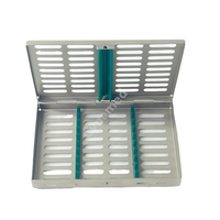 Boîte de support de cassettes de stérilisation pour autoclave chirurgical dentaire allemand de qualité supérieure pour 10 instruments, cassettes de stérilisation