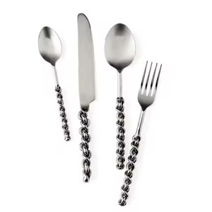 Classic Kitchen Stainless Steel Cutlery Set Fork Knife Spoon Flatware for Hotel Restaurant Home Dining - Product Image 2