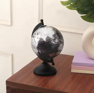 Travel decor metal world globe for <b>shelf</b> display study room library accent piece ideal for office desk or gifting - Product Image 5