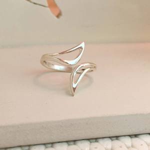 Joyería fina para mujer, anillos lisos de Plata de Ley 925 hechos a mano, estilo moderno para mujer, regalo de compromiso de boda, ocasión de fiesta - Product Image 1