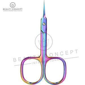 กรรไกรตัดเล็บสแตนเลสสีรุ้งกรรไกรตัดหนังกำพร้าเครื่องมือดูแลเล็บตรงเป็นมิตรกับสิ่งแวดล้อมแนวคิดความงาม - Product Image 2