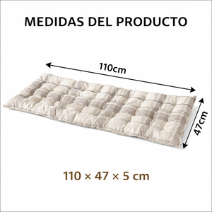 Cuscino per panca da interno/esterno con copertura a cerniera e imbottitura in fibra cava, comodo materassino e cuscino da esterno - Product Image 4