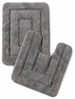 Ensemble de 10 tapis de bain en bouclettes 100% coton, absorbant l'eau, séchage rapide, lavable, antidérapant, à poils touffus, pour usage domestique