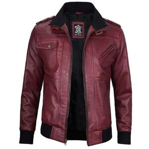 Chaqueta de Cuero Premium para Hombre, Invierno, Casual, Moderna, Diseño Clásico, Logotipo Frontal, Impermeable, Ecológica - Product Image 1