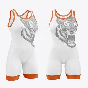 Hot Selling Custom Compression <b>Singlets</b> Premium Athletic Wrestling Gym Fitness Tank Tops Bulk - Product Image 5