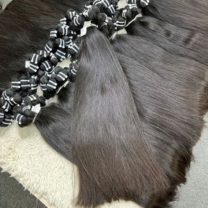 High Quality Natural Straight Virgin Weft Vietnamese Hair Dark Brown for <b>Toupee</b> Base Short Wigs 150% Density 10"-14" Women - Product Image 4