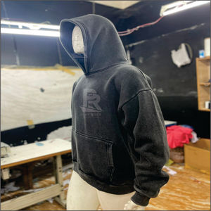 Grande demande en gros Sweat à capuche pour hommes avec épaules tombantes Pull personnalisé lourd et surdimensionné Boxy Fit Impression numérique Sweats à capuche vierges - Product Image 3