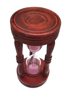 นาฬิกาทรายทองเหลืองโบราณสำหรับตกแต่งโต๊ะทำงานและบ้านของสะสมแบบวินเทจ - Product Image 2