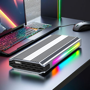 Boîtier M.2 RGB en aluminium, boîtier SSD M2, USB Type-C 3.1, boîte de disque dur NVME à semi-conducteurs avec RGB - Product Image 2