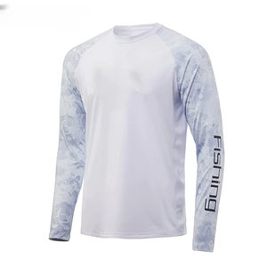 Sudadera con capucha de pesca para deportes al aire libre para hombre, manga larga, poliéster, secado rápido, UPF 50, transpirable, sublimación personalizada, camisa de pesca impresa - Product Image 1