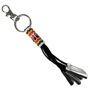 Llavero Bohemio Colorido de Paracord, Hecho a Mano con Nudos Trenzados y Cuentas, Colgante para Bolso, Mochila, Borla, Amuleto, Regalo - Product Image 1