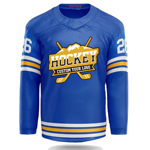 Wholesale Custom Logo 100% Polyester High Quality Adult <b>Ice</b> Hockey Jersey Sets Custom Team Name Digital Print Quick Dry - Product Image 1