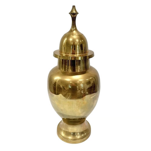 Pot de temple en laiton pur de haute qualité avec gravure, finition polie, pot de temple en laiton vintage pour la décoration du temple - Product Image 6