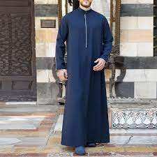Vestidos de Thobe Thawb para hombres, Túnica de dafah, Juba, Jubbah, Jubah, Thobes musulmanes árabes, Arabia Saudita, Dubái, algodón 2023 - Product Image 4