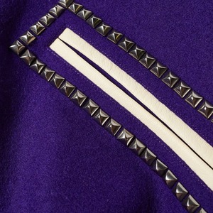 Personnalisable High-Sl Team Varsity Vestes pour Hommes Respirant Hiver Stand À Capuche Chaud Broderie Doux Patchwork High Street - Product Image 5