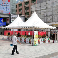 Carpa de Exhibición Personalizada para Exteriores, Impermeable, de PVC, con Techo Impreso, de Aluminio 3x3, para Todas las Estaciones