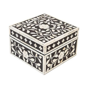 Boîtes carrées en nacre, boîte à bijoux d'intérieur, meilleur rangement conception de bijoux, plusieurs matériaux et finitions, boîtes de décoration - Product Image 1