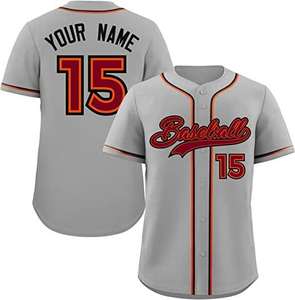 Vente en gros de vêtements de baseball et softball personnalisés pour hommes nouveau design d'uniformes d'équipe ensemble de logo personnalisé style respirant 100% coton/polyester - Product Image 4