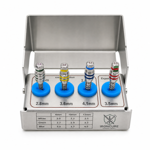 Kit Profesional de 4 Piezas de Tornillos de Expansión Ósea para Condensación Dental IRONCURE INDUSTRIES PRIVATE LIMITED Clase II 2.8mm 3.6mm 4.1mm - Product Image 1