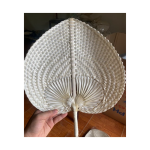 Leaf Shaped Bamboo <b>Hand</b> <b>Fan</b> Wall Decor Handwoven Wedding Gifts <b>Fans</b> Natural Palm Leaf Handfan - Product Image 2