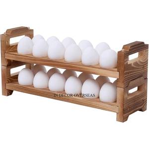 Vente en gros de supports de stockage d'oeufs en bois de qualité supérieure avec construction durable de l'Inde à un prix impressionnant - Product Image 5