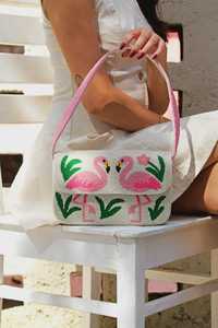 Sac à main artisanal indien en perles de verre multicolores, forme personnalisée, style décontracté, sac baguette fait main - Product Image 4